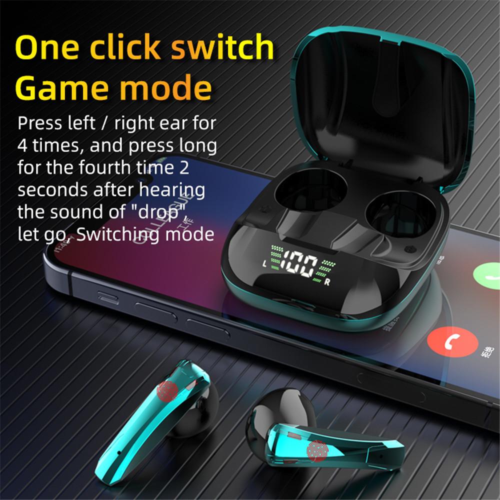 CINCATDY Tai Nghe Bluetooth V5.0 Earbuds Gaming Headphone True Wireless Headset - Hàng Chính Hãng