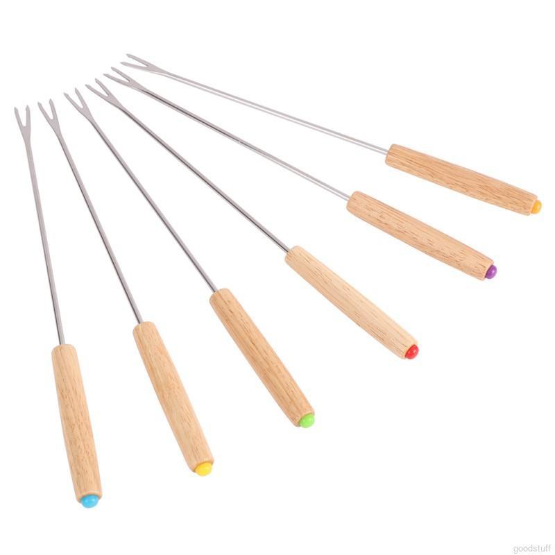 Set 6 xiên nướng thức ăn bằng thép không gỉ chất lượng cao