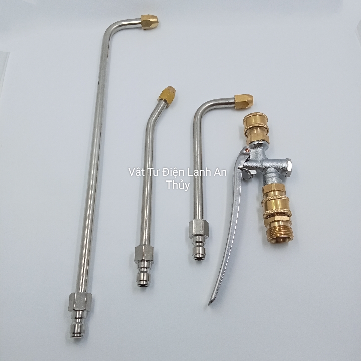 Combo 4 món Béc xịt rửa vệ sinh máy lạnh điề hoà - Tay bóp vệ sinh máy lạnh điều hòa, súng xịt vệ sinh máy lạnh điều hòa
