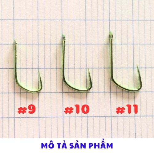 Lưỡi câu cá nah sói xanh lá không ngạnh siêu bền chắc , gía siêu rẻ giá bán /50 cái