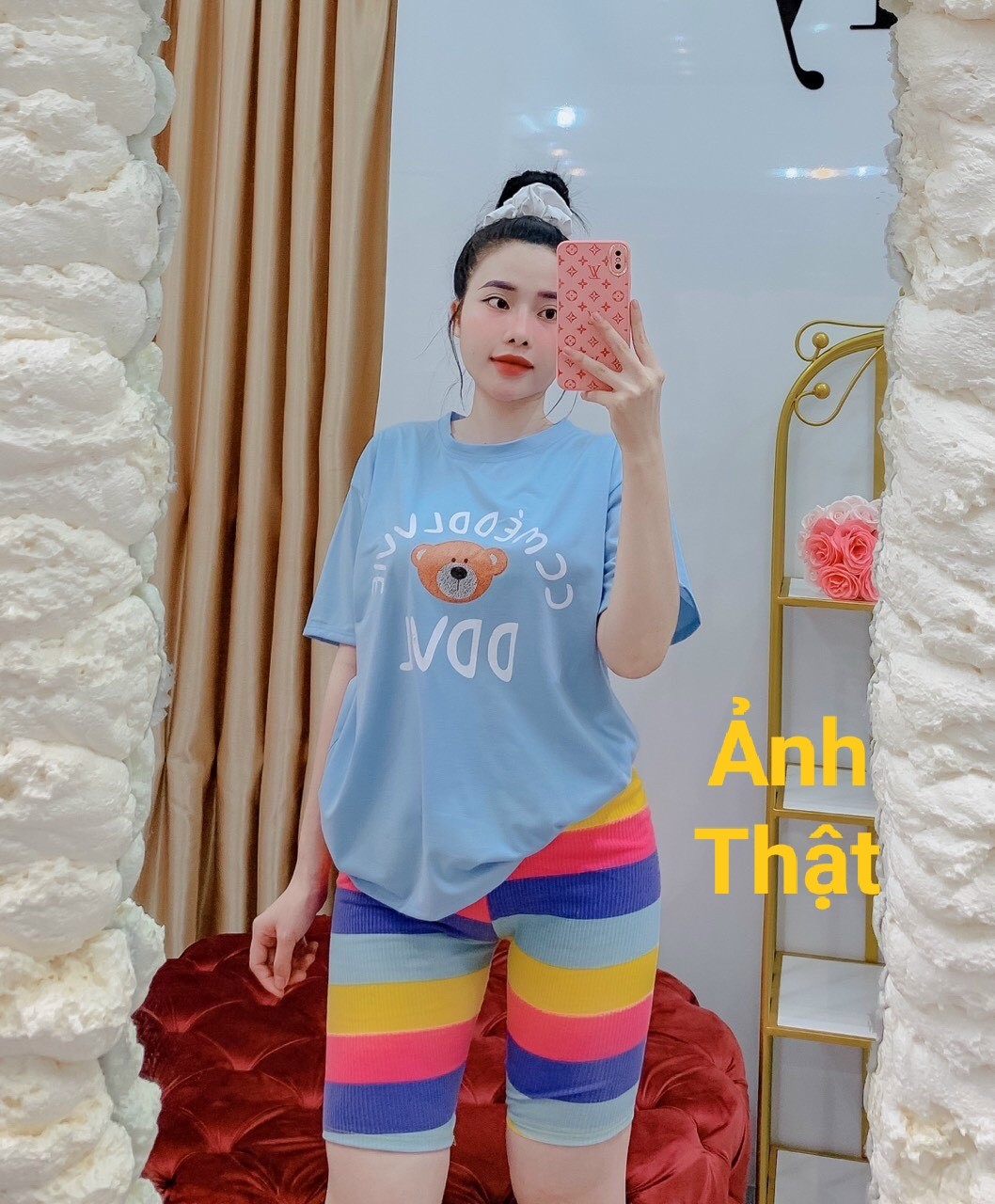 Sét ngố gấu sắc màu dễ thương chất đẹp hàng y ảnh