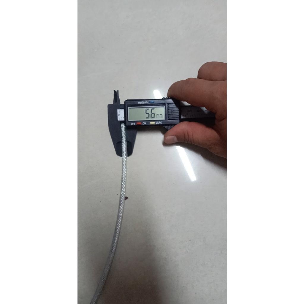 100 mét Dây cáp bọc nhựa phi 3mm, phi 4mm, phi 5mm, phi 6mm