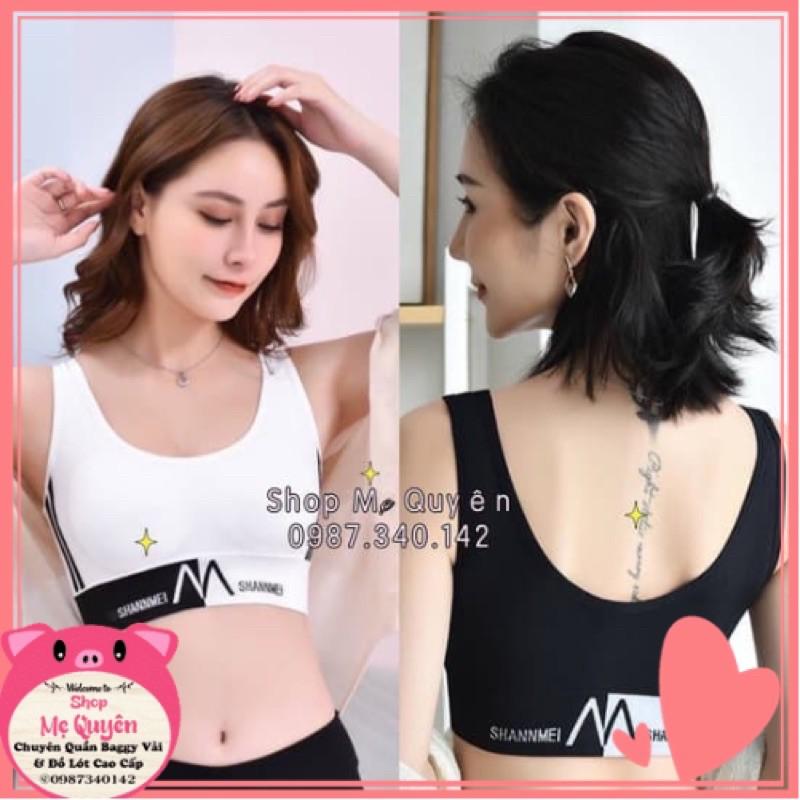 Áo bra croptop tập Gym, thể thao phối sọc cực Tây