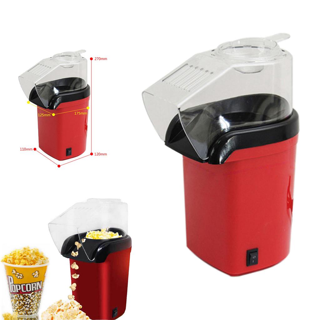 1200W Electric Corn Popcorn Maker Automatic  Mini Air Popcorn Making EU Plug