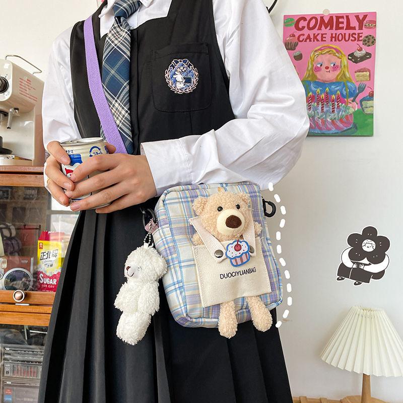 Bag Women's2021New Canvas Messenger Bag Fresh Cute Student Shoulder Bag Korean Style All-Match Japanese Style Small Shou