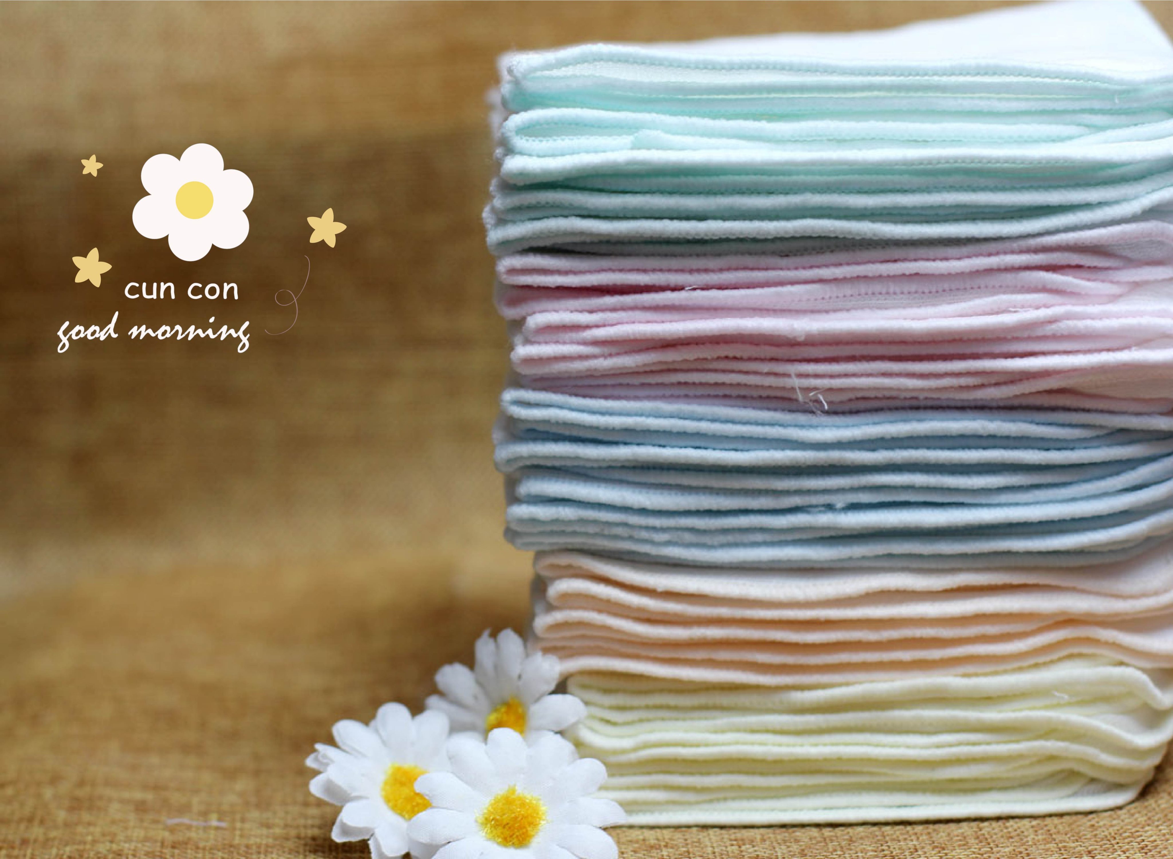 SET 10 KHĂN GẠC SỮA 4 LỚP - CÚN CON