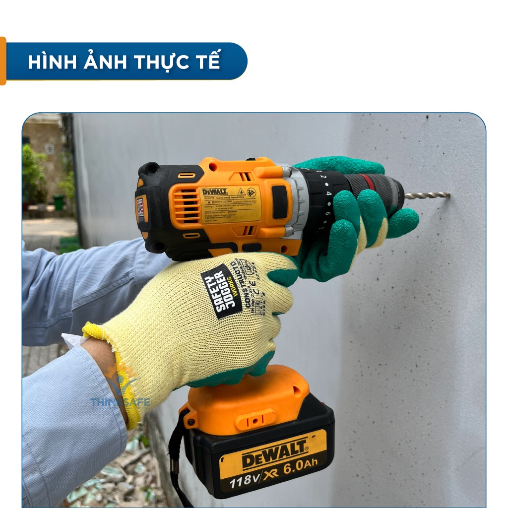 Găng tay đa dụng siêu bám Safety Jogger Constructo bao tay thoáng khí ôm tay sử dụng đa năng