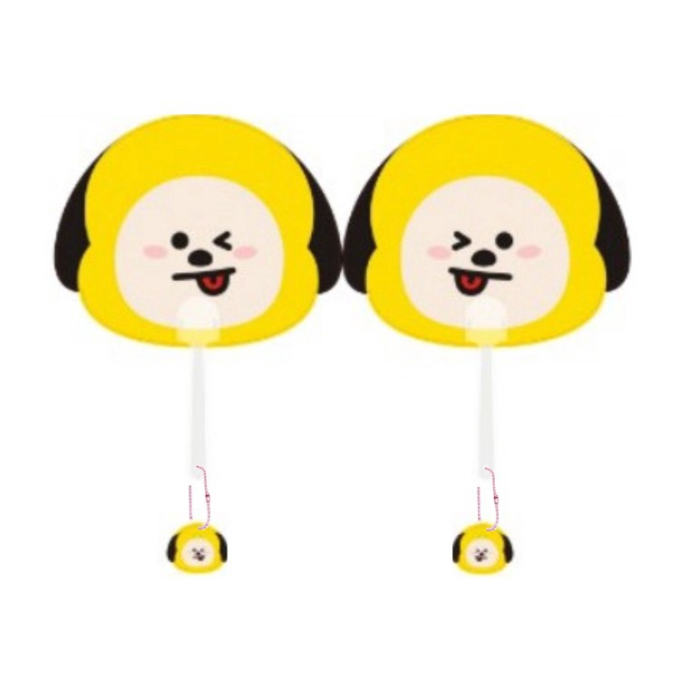 Quạt cầm tay KPOP BTS BT21 TATA COOKY KOYA