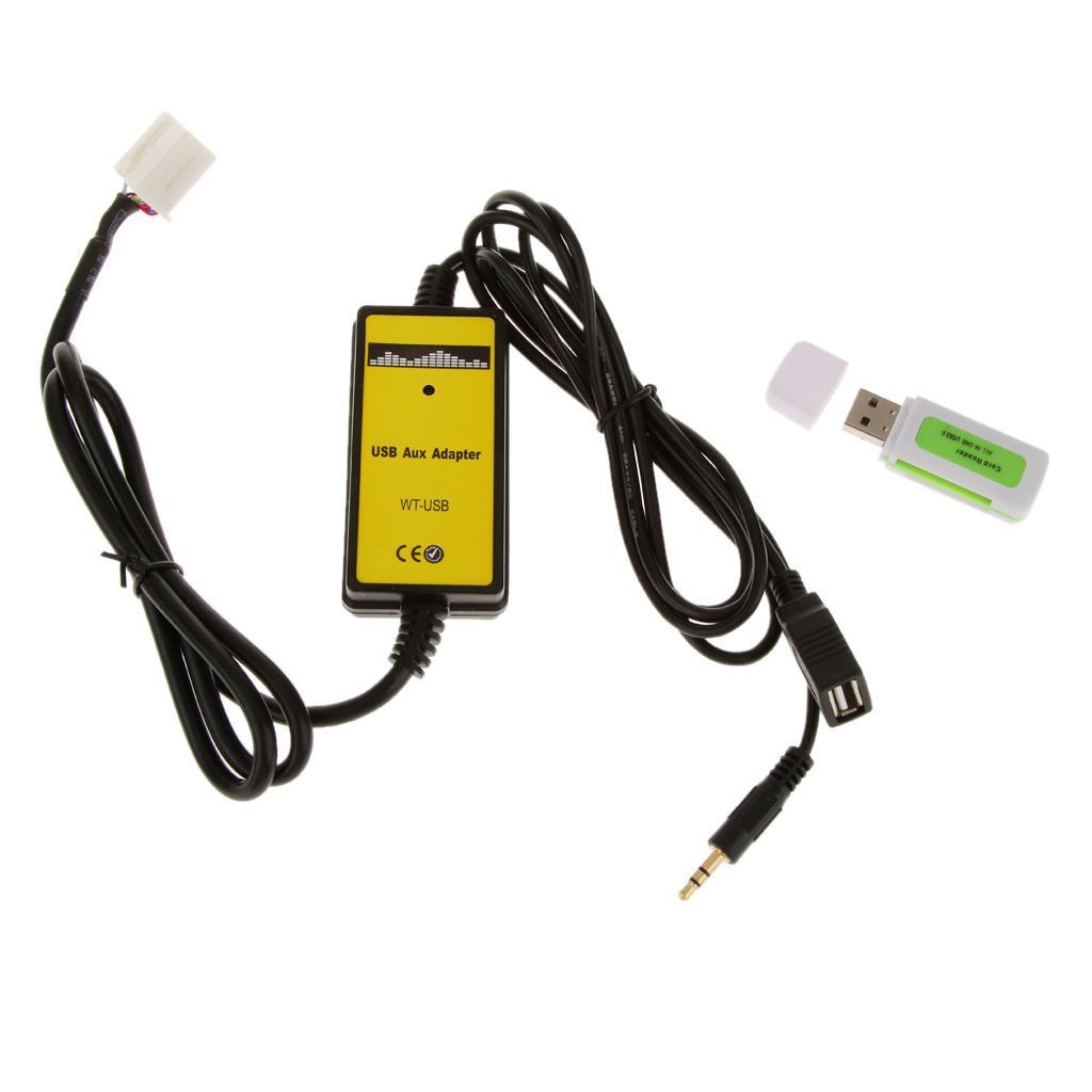 Car USB Aux-in Adapter MP3 Player Radio Interface For Accord Odyssey Element