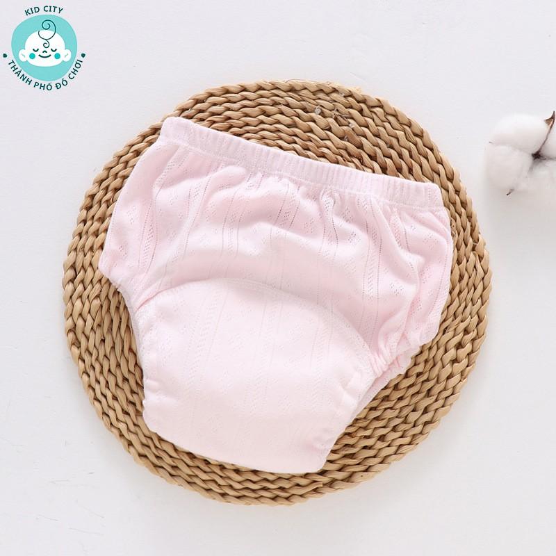 Quần bỏ bỉm vải 6 lớp cao cấp, chất liệu vải mềm mịn, thoáng mát, chống hăm dành cho các bé từ 4-18kg