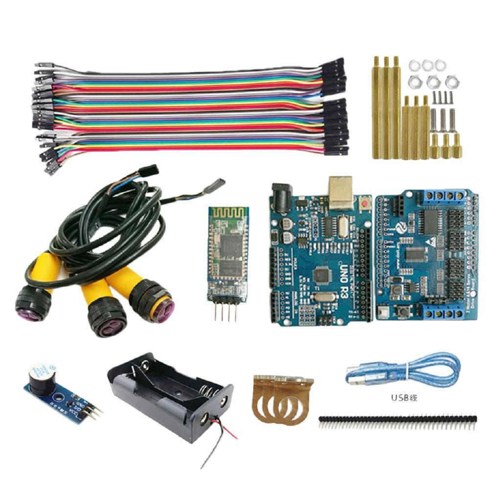 Robot Project Super Starter Kit with R3 Control Board, Infrared Obstacle Avoidance Module for DIY