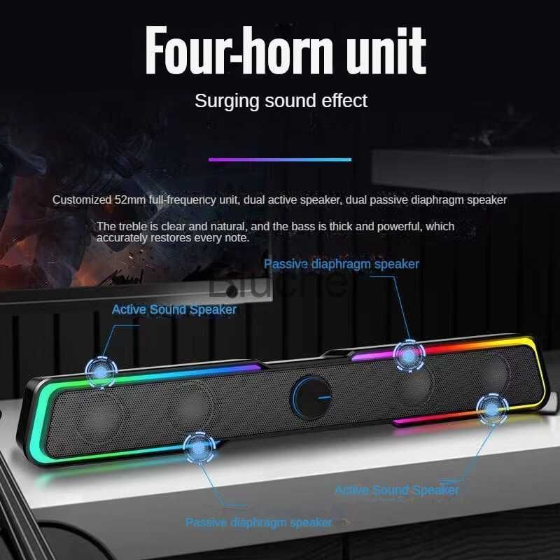 Loa Soundbar PC Để Bàn RBG Studio QuadSpeak Bluetooth HP6002S