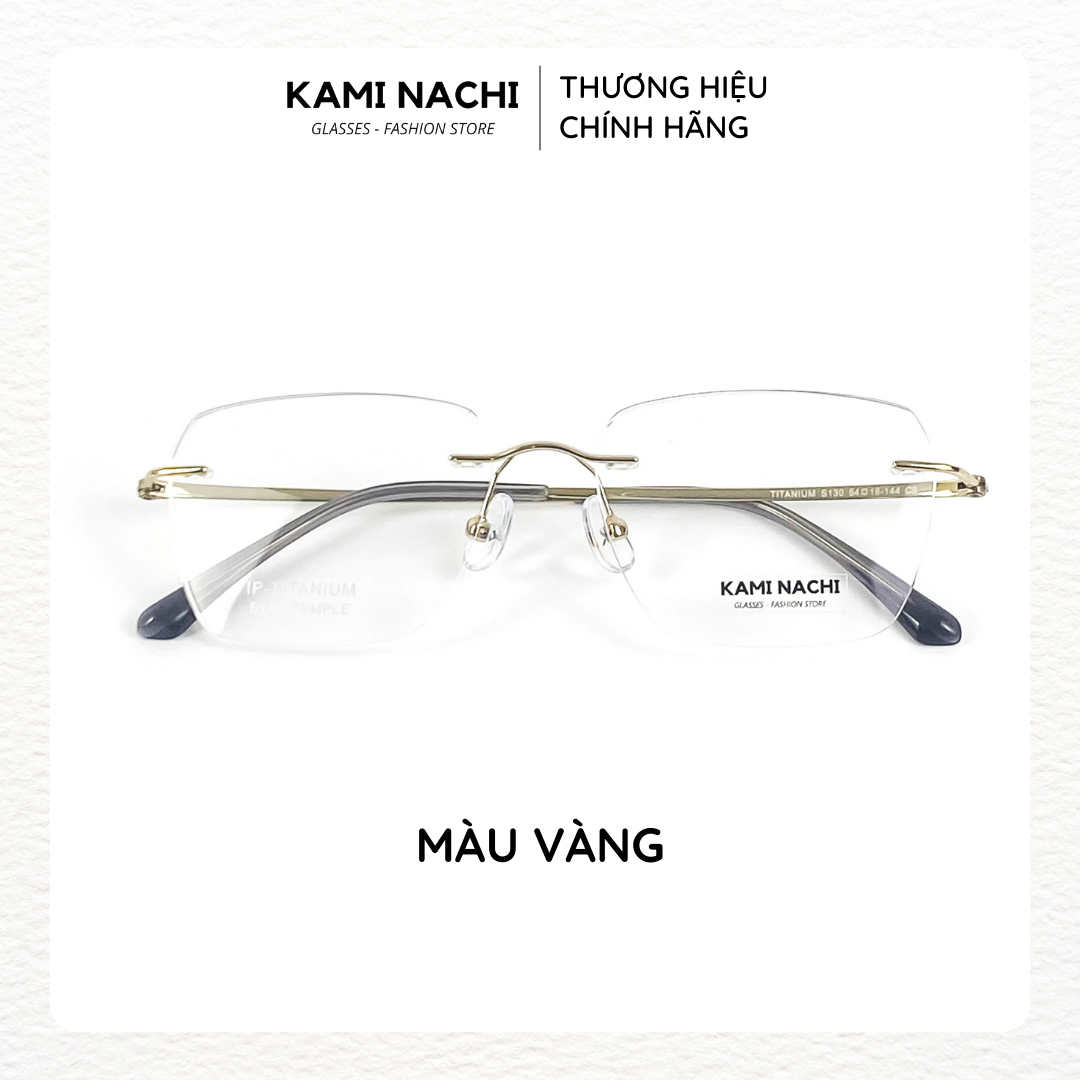 Gọng kính The Business Man phiên bản Airy chất liệu Titanium mạ Ion KAMI NACHI mã S130