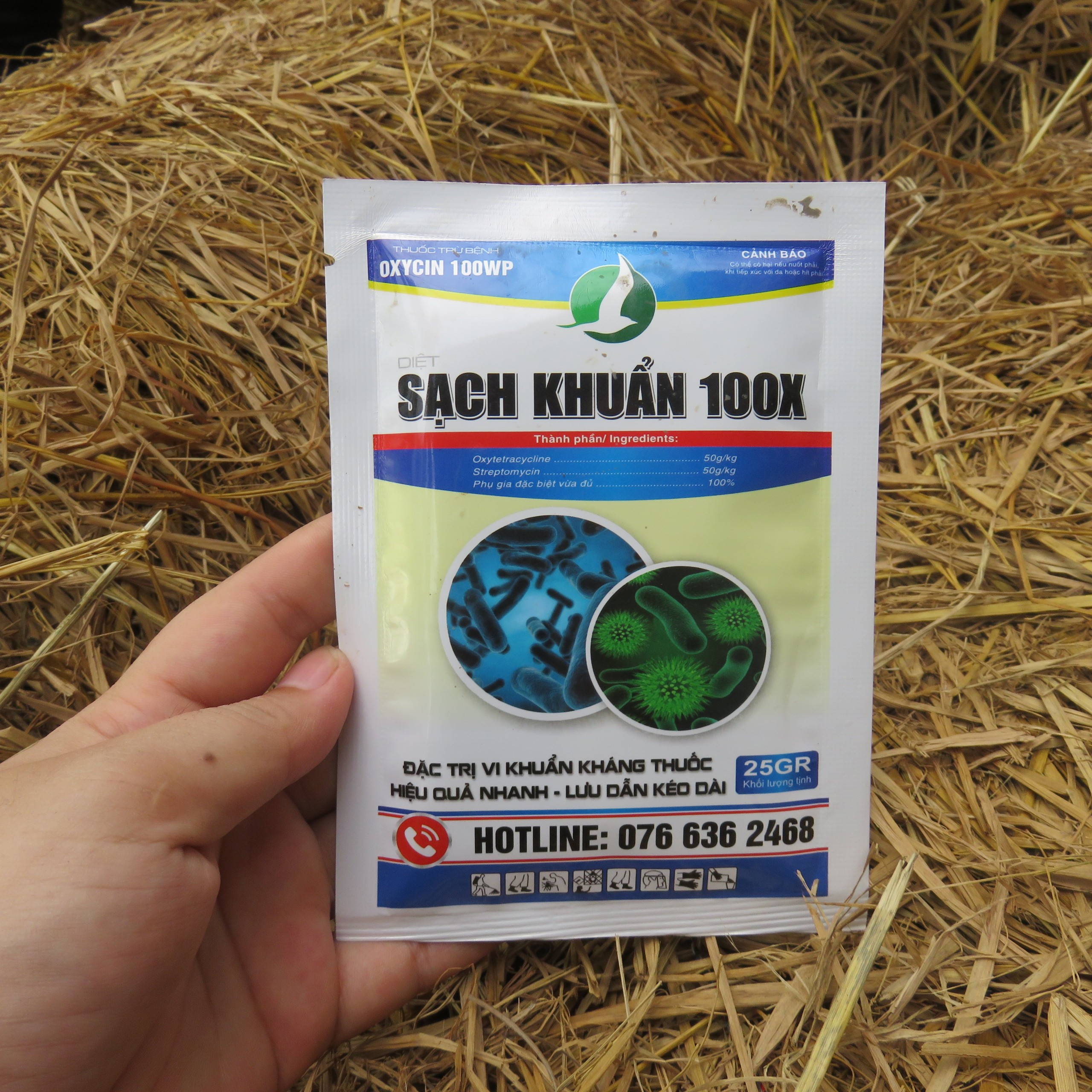 COMBO MUA 10 GÓI TẶNG 2 GÓI - THUỐC TRỪ BỆNH VI KHUẨN CỰC MẠNH, BẢO VỆ CÂY TRỒNG - GÓI SẠCH KHUẨN 25GAM