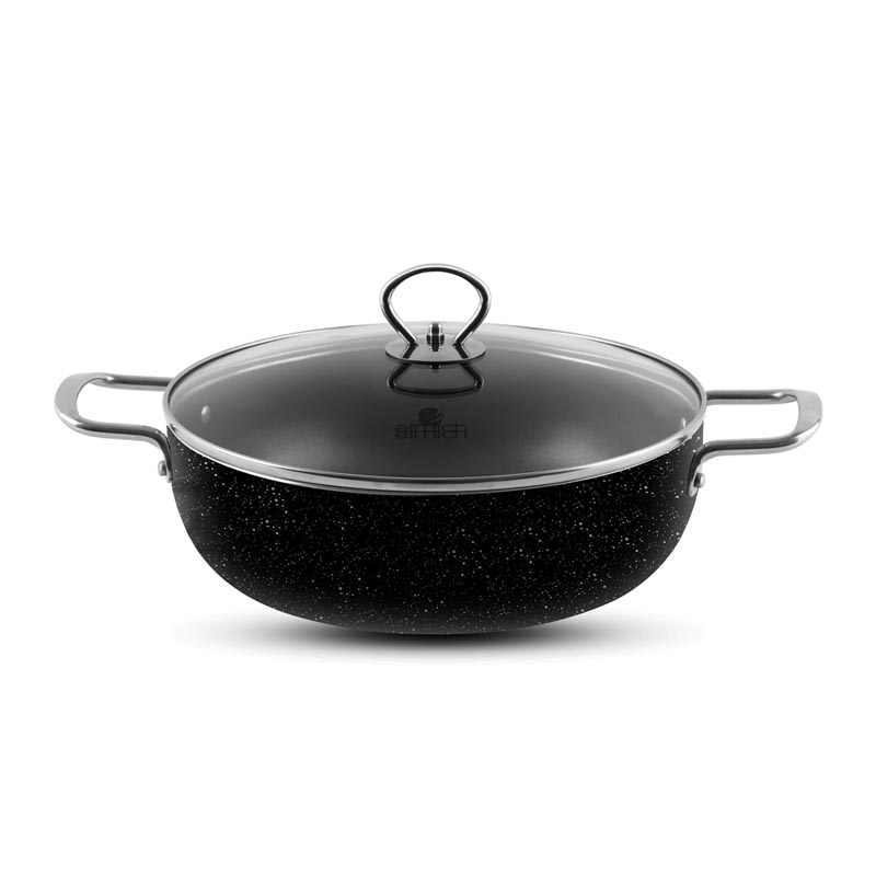 Nồi lẩu chống dính vân đá Elmich Smartcook 5552KMB size 26cm