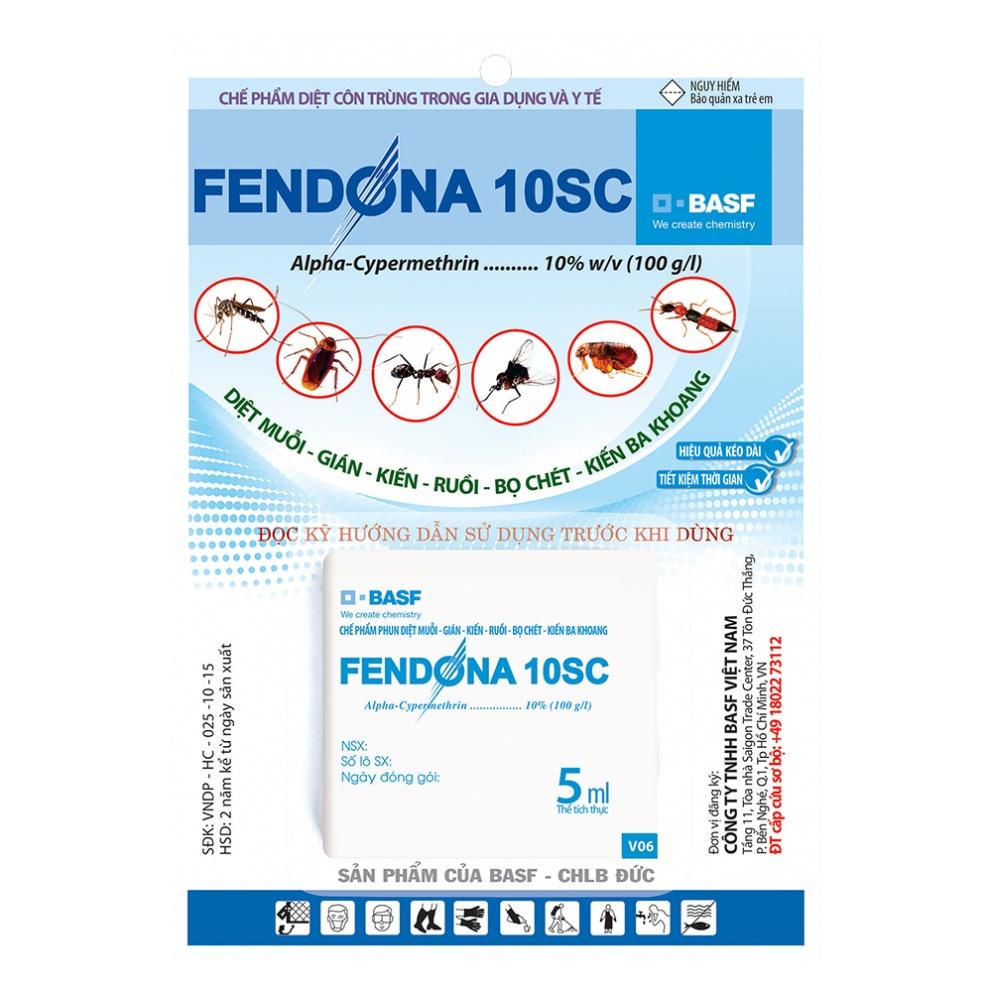 Thuốc diệt côn trùng gây hại Fendona 10SC (muỗi, gián, kiến ba khoang, bọ chét, ruồi...)