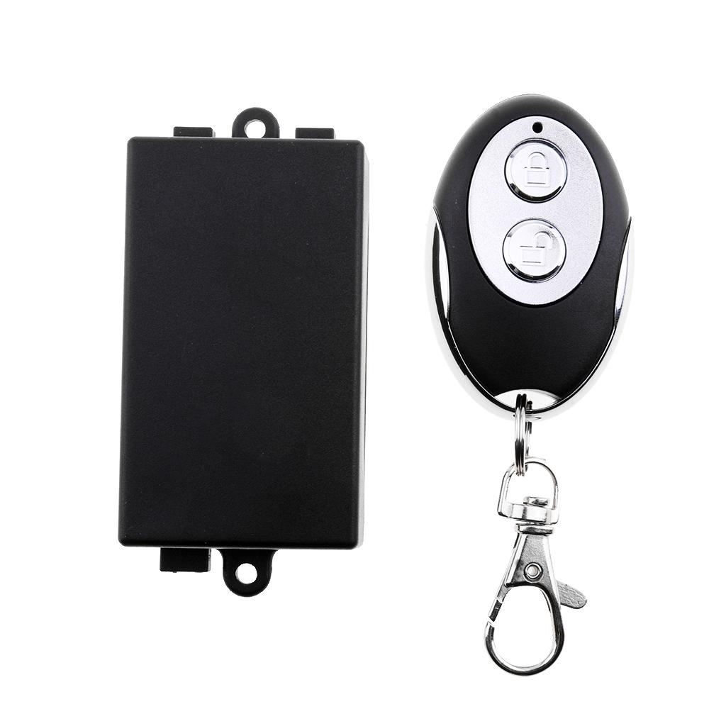 2 Channel RF Wireless Remote Control System DC12V 10A Relay Receiver Module for Garage Door Openers, Cars, LED Light