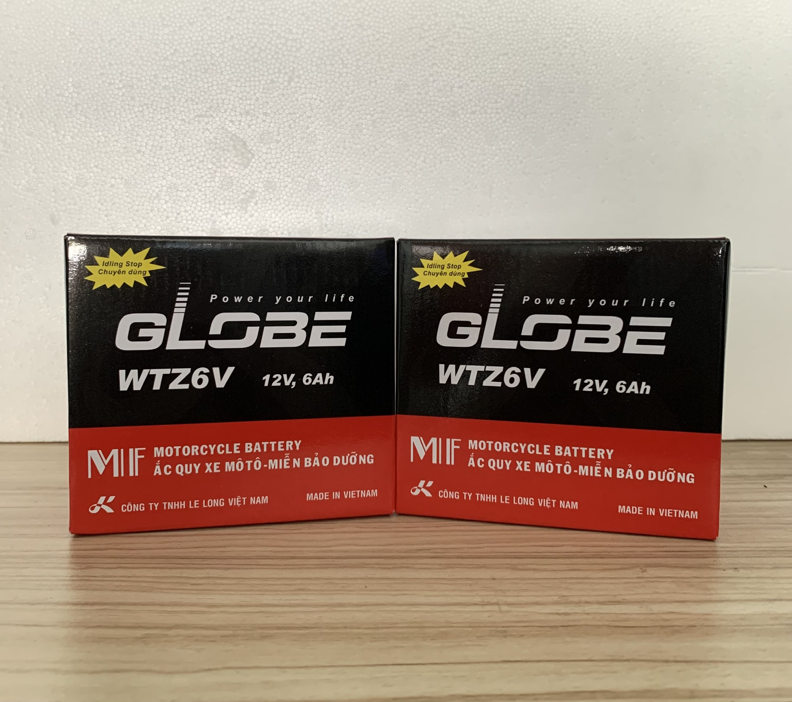 Ắc quy khô xe máy GLOBE WTZ6V 12V 6Ah Phù hợp cho AB 125, PCX, SH Mode, Vario,...