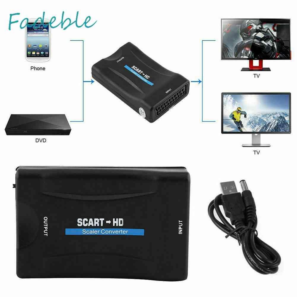 Bộ ChuyểN ĐổI Âm Thanh / Video SCART Sang HDMI 1080P