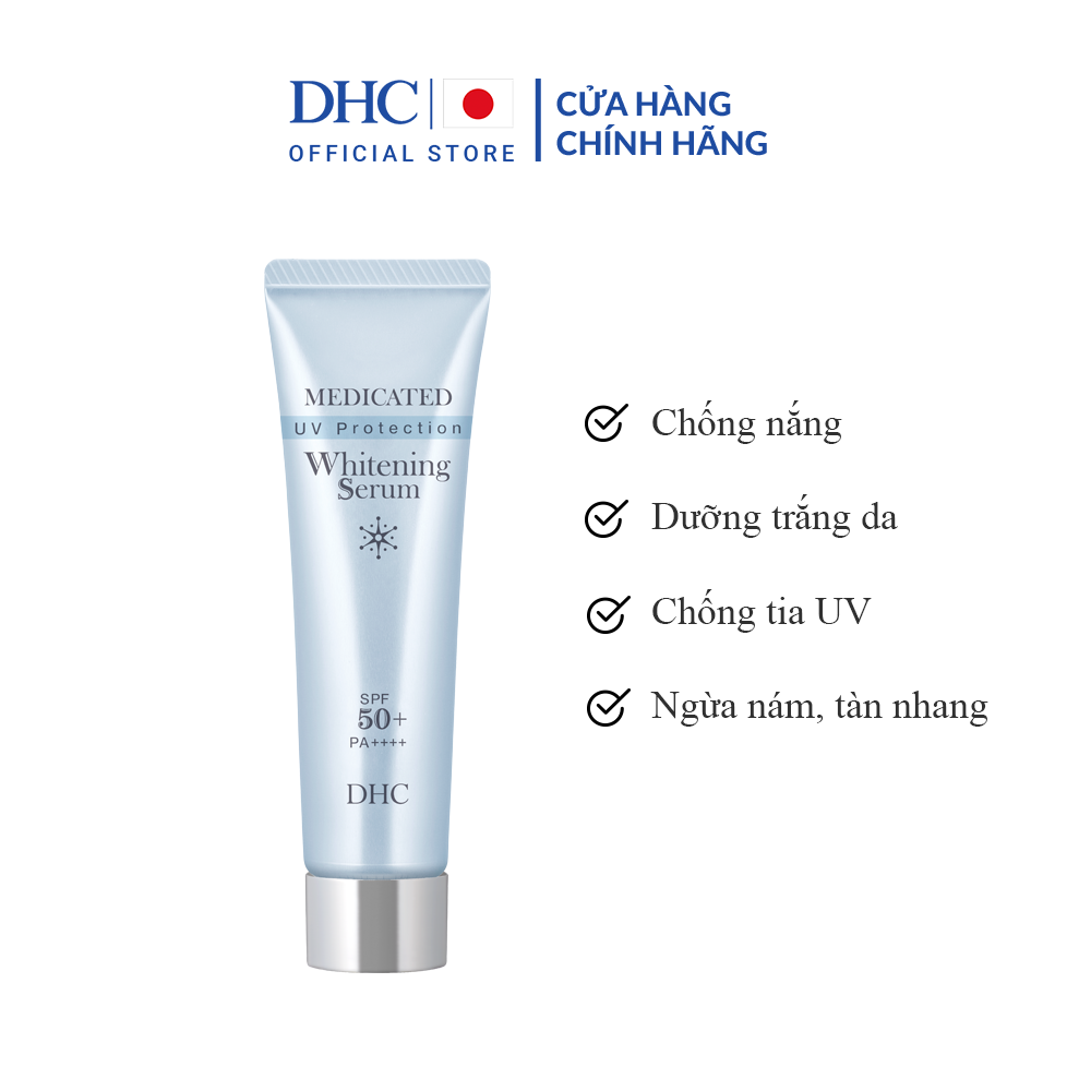 Serum Chống Nắng Làm Trắng DHC UV Protection Whitening Serum SPF 50+ (30ml)