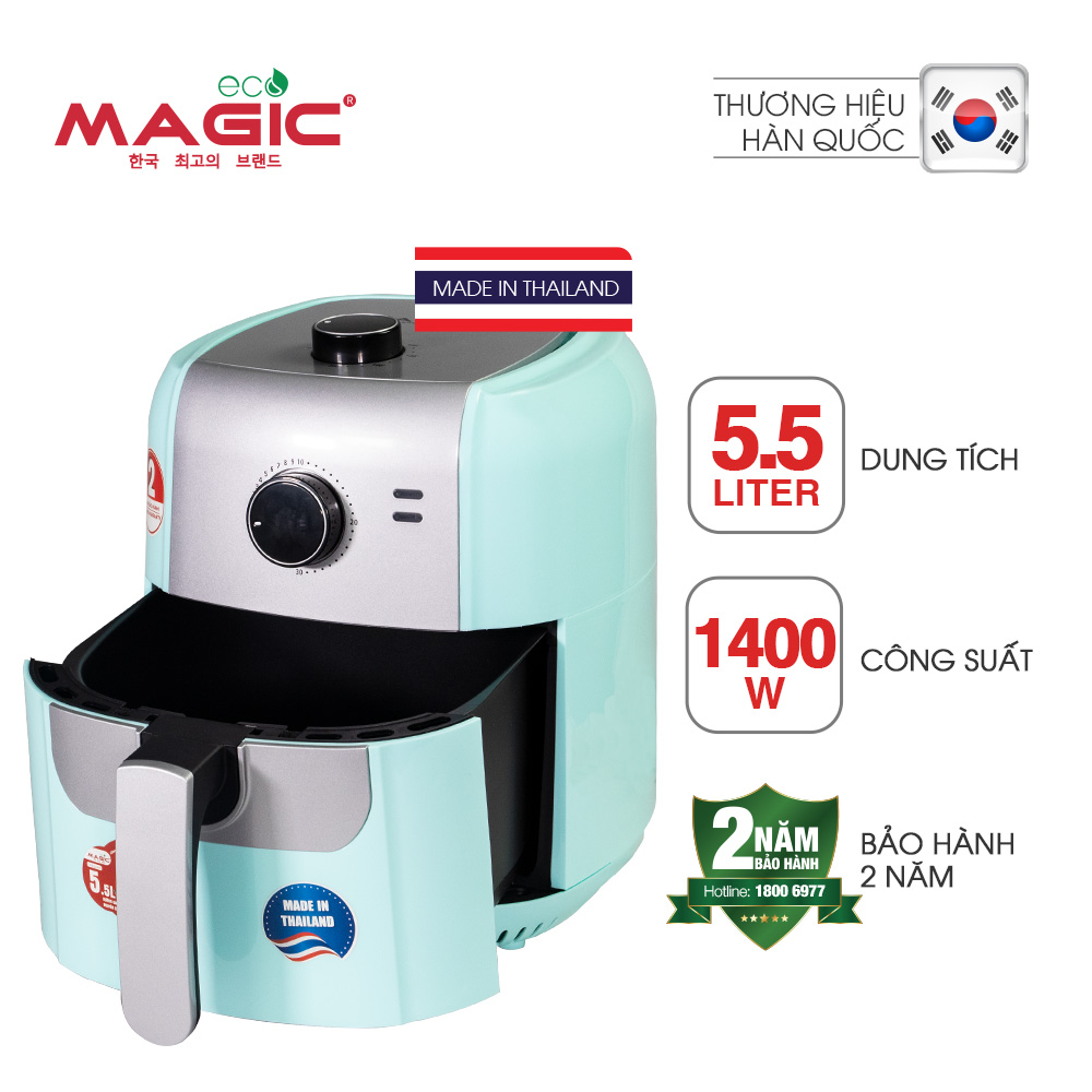 Nồi Chiên Nướng Không Dầu Magic Eco AC-101 5.5L - Hàng Chính Hãng