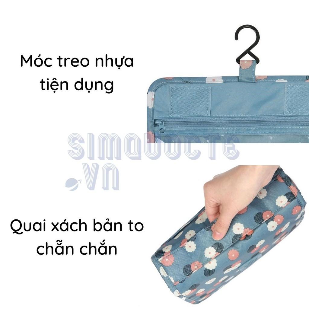 Túi đựng mỹ phẩm đồ du lịch đa năng có móc treo phong cách hàn quốc TMP07