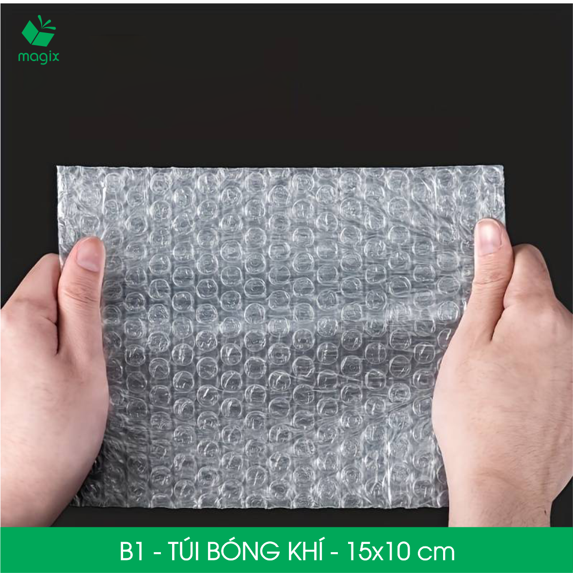 B1 - 15x10 cm - 25 Túi bóng khí chống sốc đóng hàng - Túi gói hàng, bọc chống sốc, xốp chống sốc