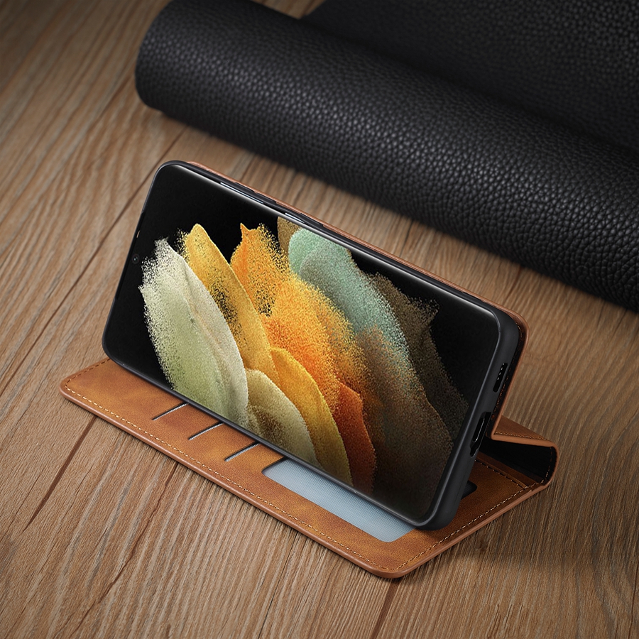 Bao da bò thật dạng ví chính hãng Forwenw dành cho SamSung Galaxy A50, A50s, A30s - Hàng chính hãng