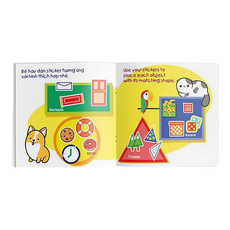 Miếng Dán Thông Minh Cho Bé  - Phát Triển khả năng sáng tạo-  My First Sticker Book cho trẻ từ  3-6 tuổi