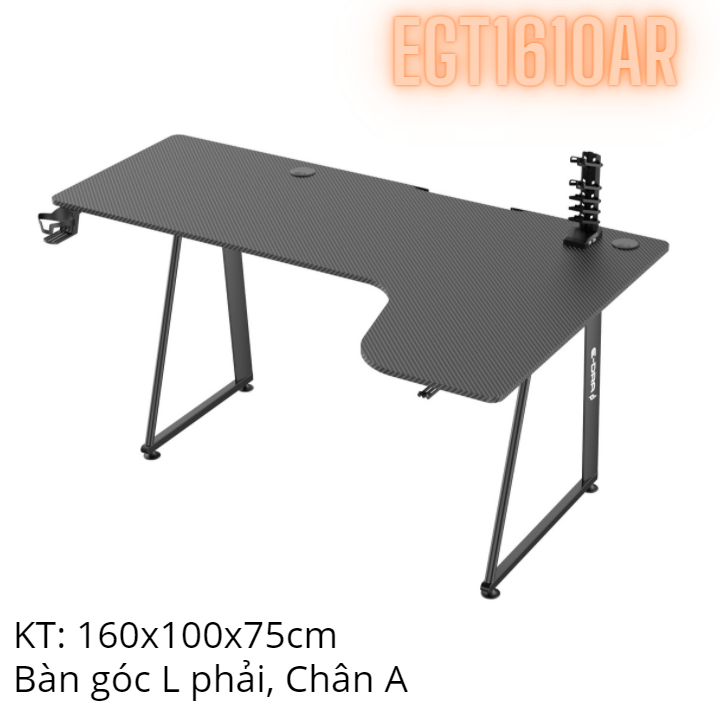 Bàn Làm Việc Cao Cấp E-Dra EGT1610AR - Góc Phải