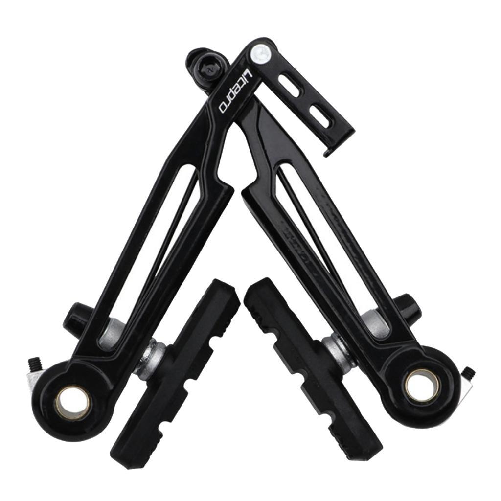 2 Pairs  brake Set Replacement Long Arm for Front/Rear Wheel Black