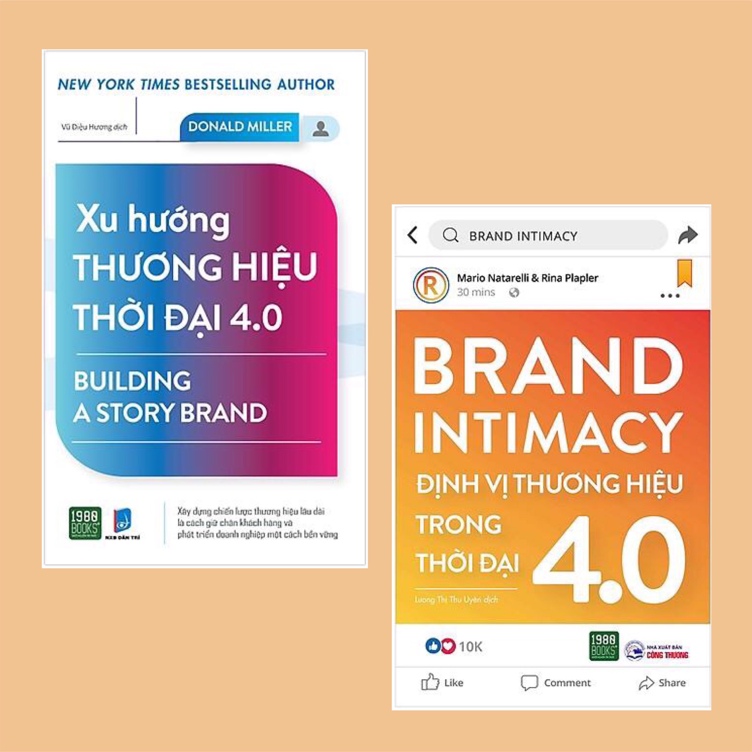 Combo Sách Marketing - Bán Hàng Trong Thời Đại 4.0: Đinh Vị Thương Hiệu Trong Thời Đại 4.0 + Xu Hướng Thương Hiệu Thời Đại 4.0