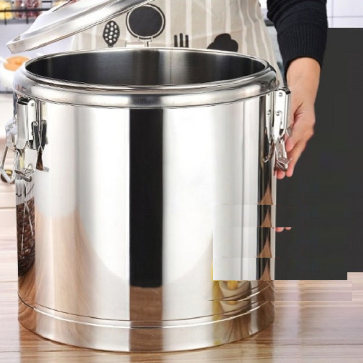 Bình Ủ Trà 3 Lớp Cách Nhiệt Inox 304 Không Vòi Dung Tích 20 Lít Cao Cấp