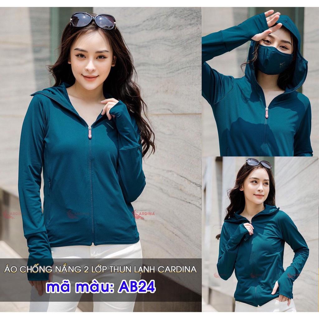 Áo Chống Nắng Nữ 2 Lớp Thun Lạnh Cardina Cao Cấp Hàng Xịn - Mềm Mịn Cực Mát -