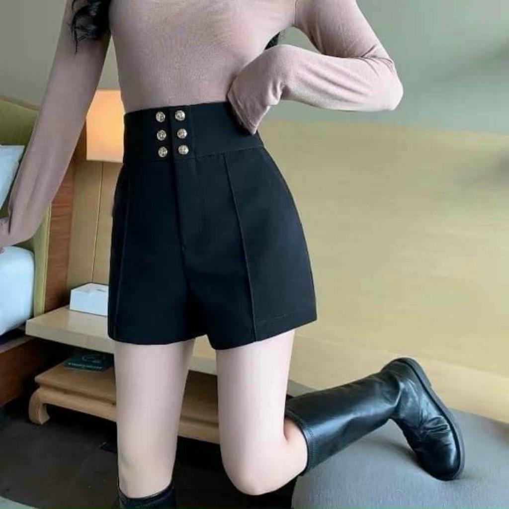 Quần Short Nữ Cạp Cao Đính 6 Khuy Chất Đẹp Loại 1 N03
