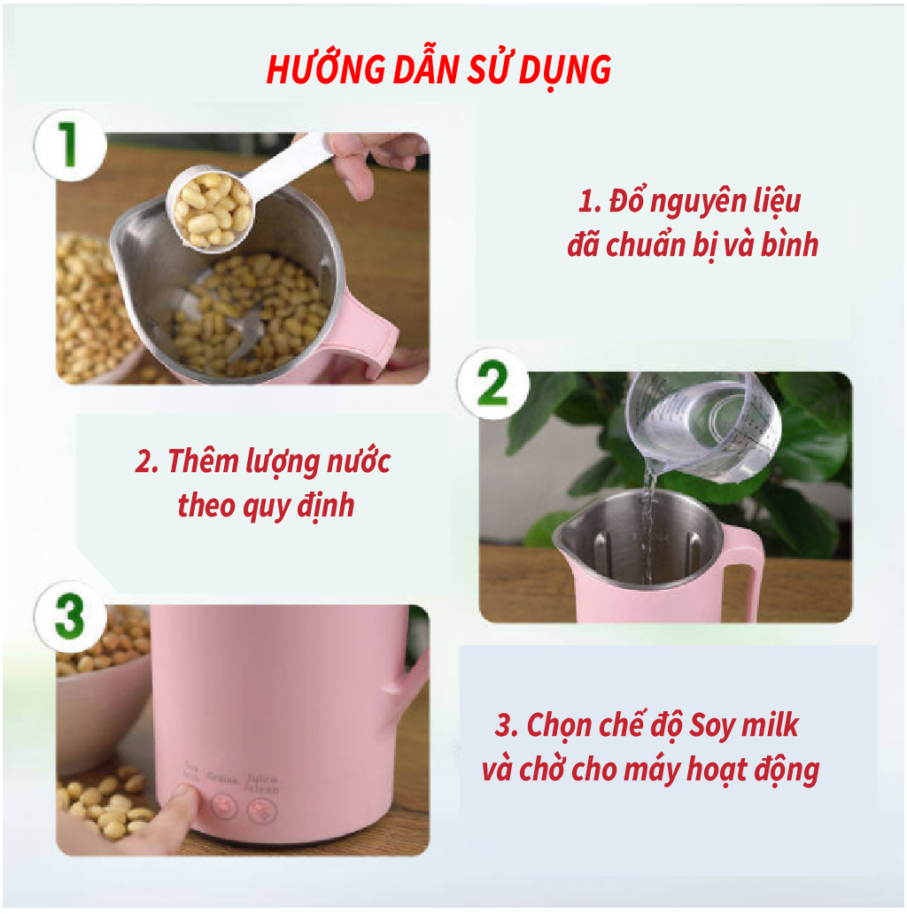 Máy Làm Sữa Đậu/ Sữa Hạt Model SM350. Dòng Máy Gia Đình, Quán Cafe, Làm Sữa Tốc Độ Cao, Tiện Lợi, Đơn Giản, Giá Hấp Dẫn. Hàng Nhập Khẩu Chính Hãng Thái Lan