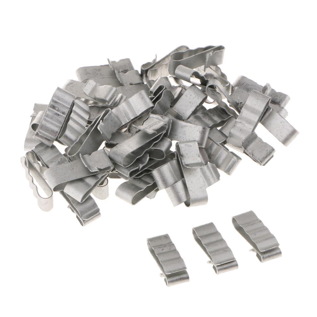 100 Pack Solar Panel Cable Clip Stainless Steel Clips PV Wire to Solar Panel