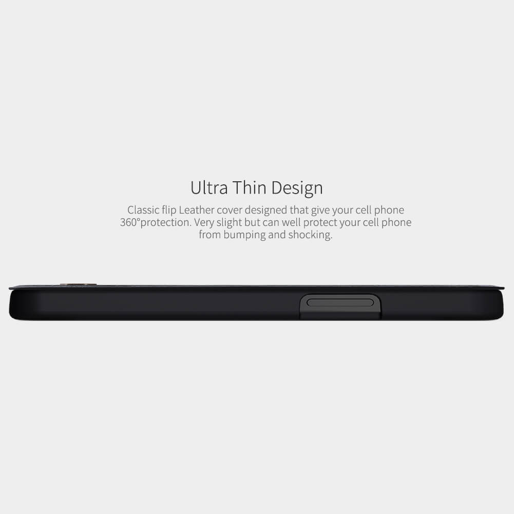 Bao da Leather cho iPhone 12 Pro Max  hiệu Nillkin Qin  - Hàng chính hãng