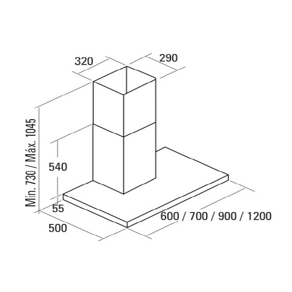 Máy hút mùi áp tường CATA  SYGMA VL3 600 /B(Hàng Chính Hãng)