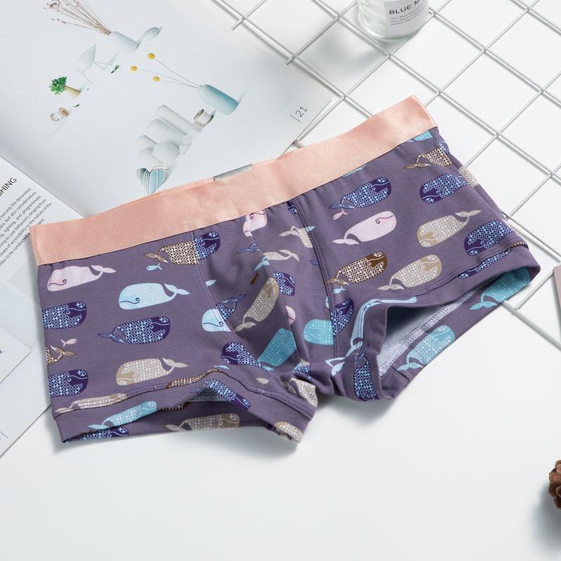 Sịp Đùi- Quần Lót Nam Boxer Cotton Họa Tiết Trẻ Trung, Hot Trend K451