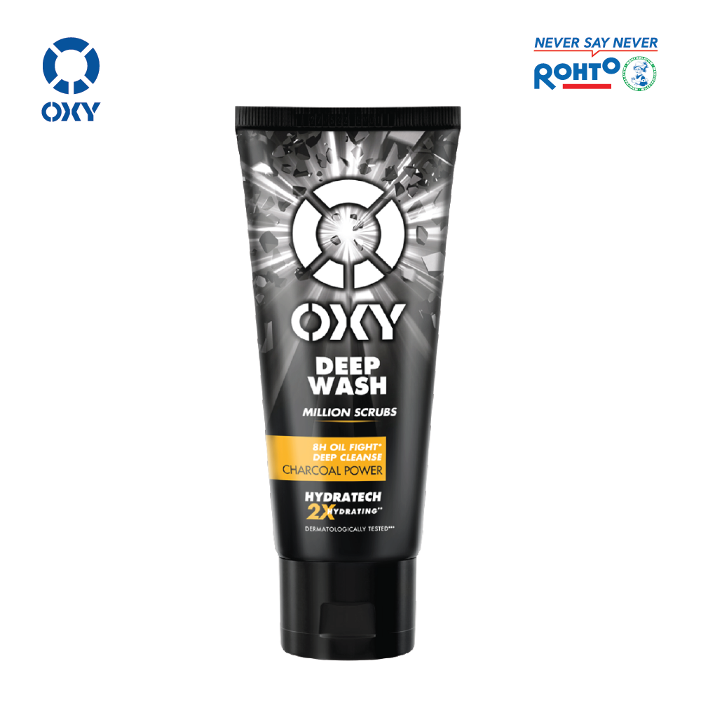 Kem Rửa Mặt Có Hạt Sạch Sâu Oxy Deep Wash