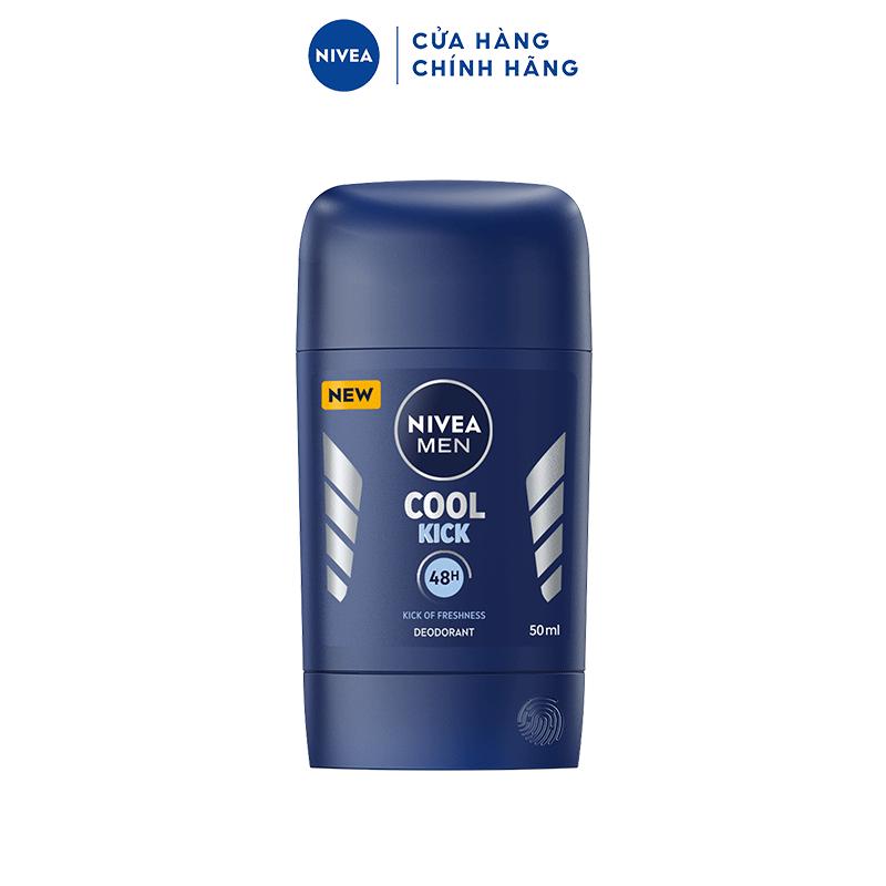 Bộ 4 Sáp Khử Mùi NIVEA MEN Cool Kick Mát Lạnh (50 ml) - 83139