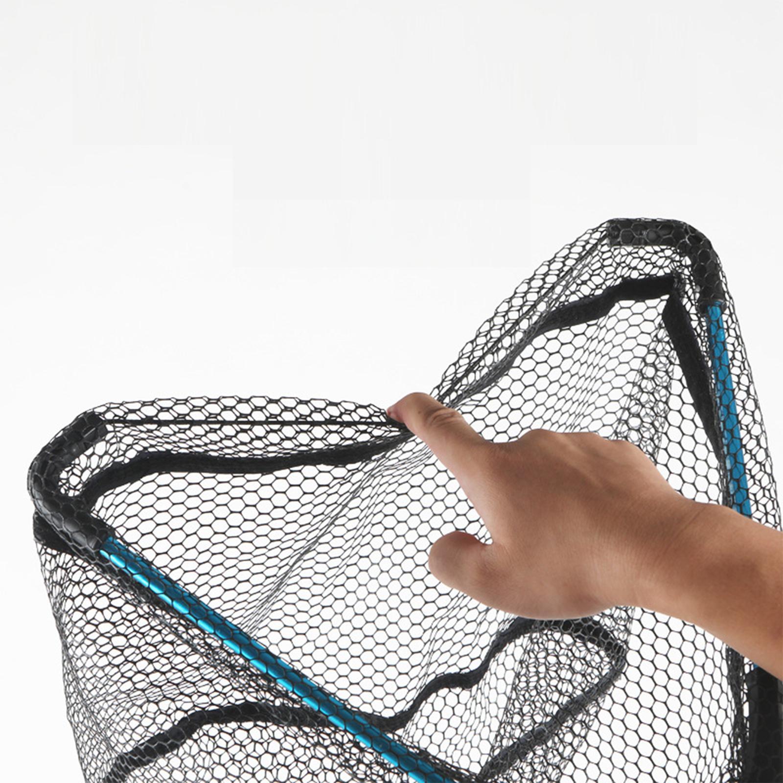 Fishing Mesh Net Fishing Accessories Lightweight Landing Net Fishing Collapsible Fish Net for Catfish Trout Freshwater Saltwater Sea Fishing