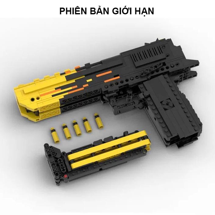 Đồ Chơi Lắp Ráp Trí Tuệ, Súng Đồ Chơi Mô Hình Lục DESERT EAGLE BLAZE Kevin183 , 900+ Mảnh Ghép