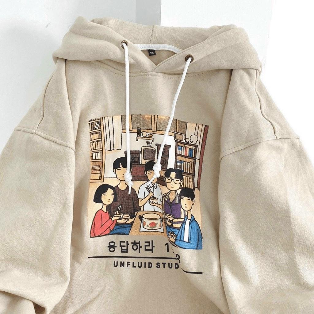 Áo hoodies sweater form to y hình pc hàn quốc tôn dáng cho các bạn trẻ THỜI TRANG GU FASHION