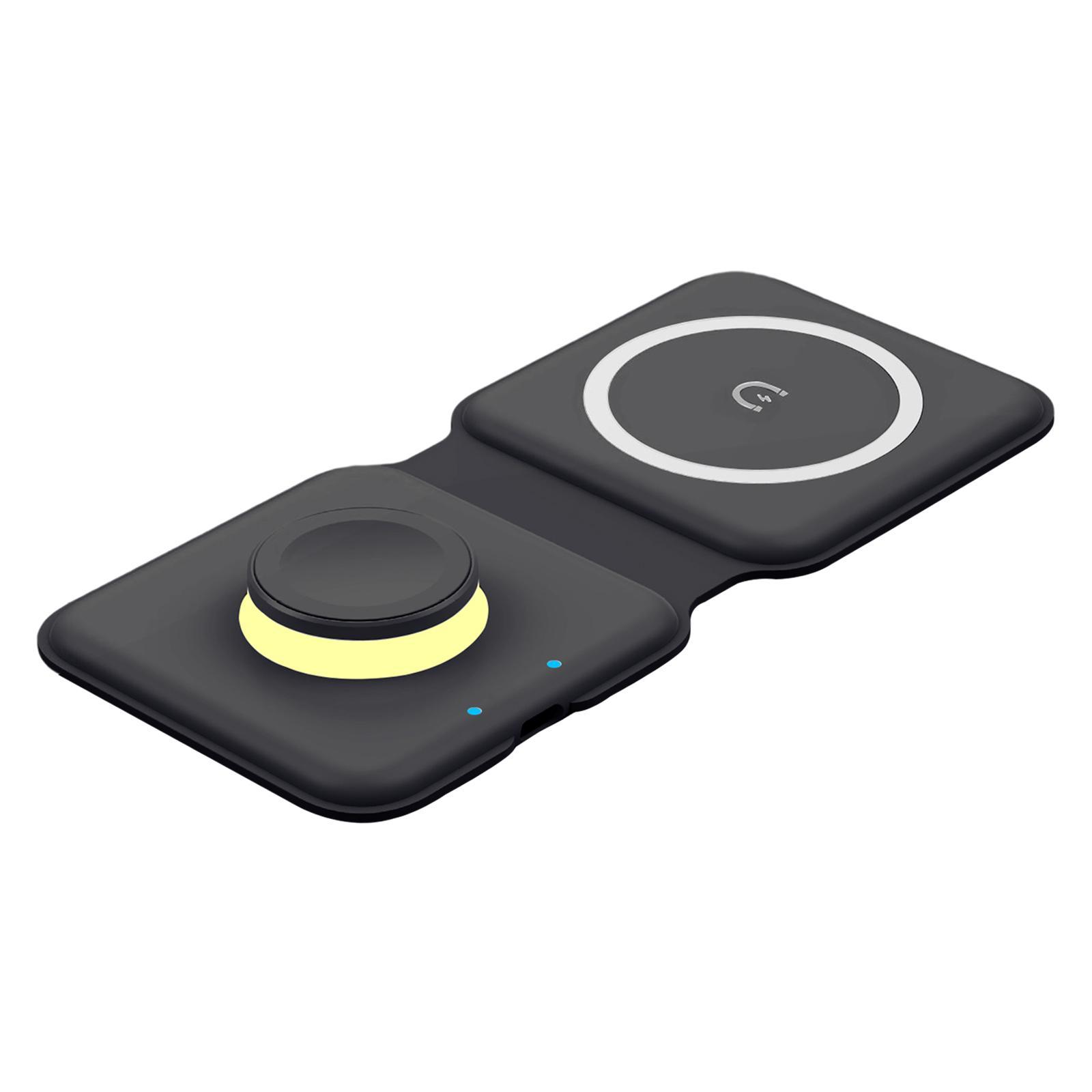 Charging Dock Stand 15W Fast Foldable Silicone White