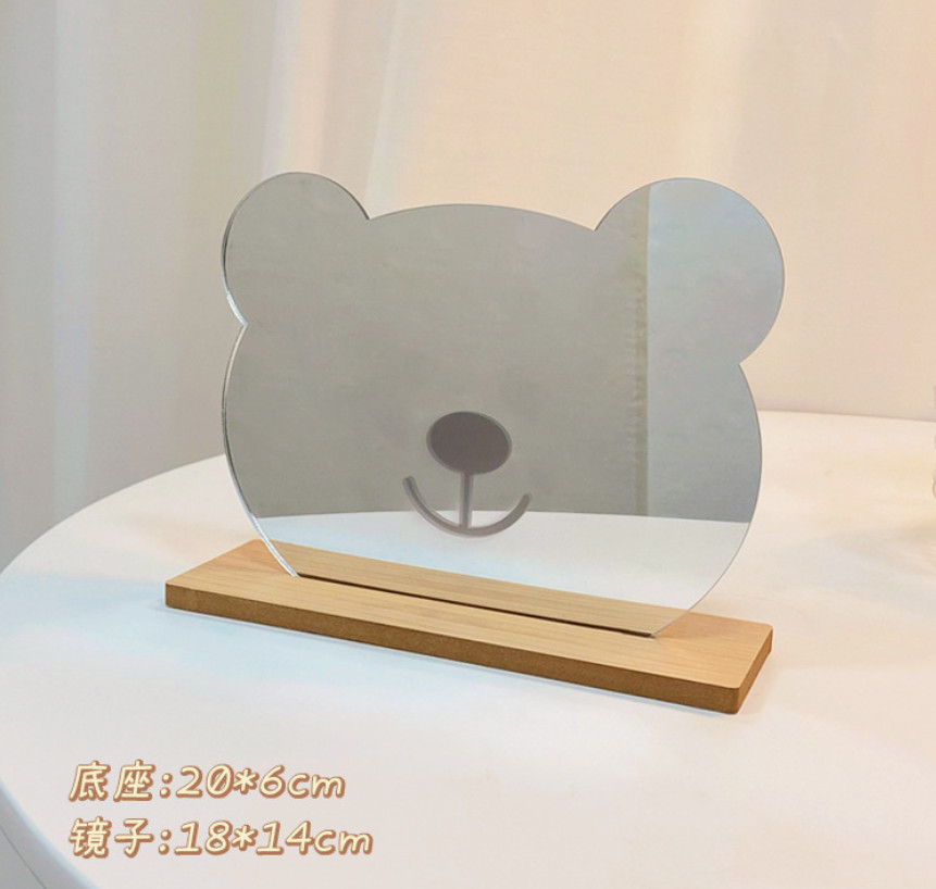 Gương Đế Gỗ 2 Mặt Nhiều Hình Xinh Xắn Decor Phòng Ngủ, Nhà Cửa