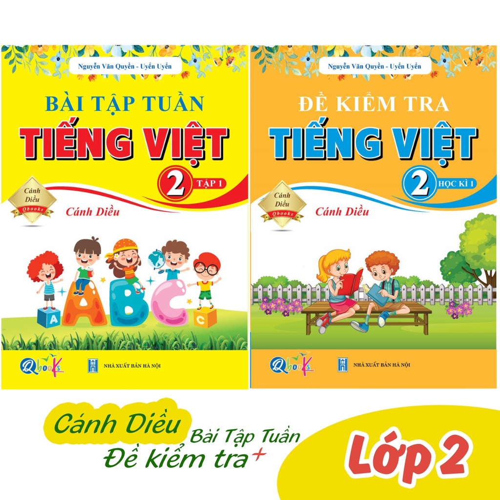 Sách - Combo Bài Tập Tuần và Đề Kiểm Tra Tiếng Việt Lớp 2 - Cánh Diều - Học Kì 1