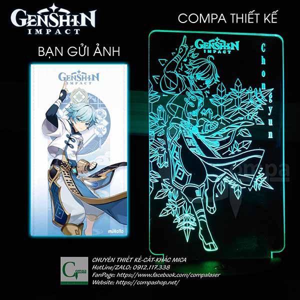 Đèn Ngủ Genshin Impact Chongyun Type 01