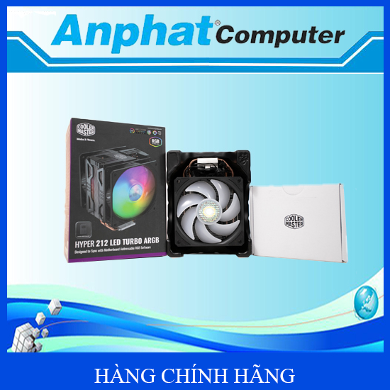 Quạt tản nhiệt Khí CPU Cooler Master Hyper 212 LED Turbo ARGB - Hàng Chính Hãng